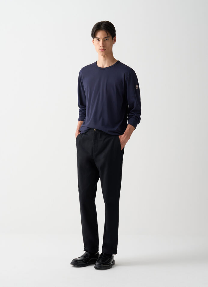 Long-sleeved cotton T-shirt image number 2