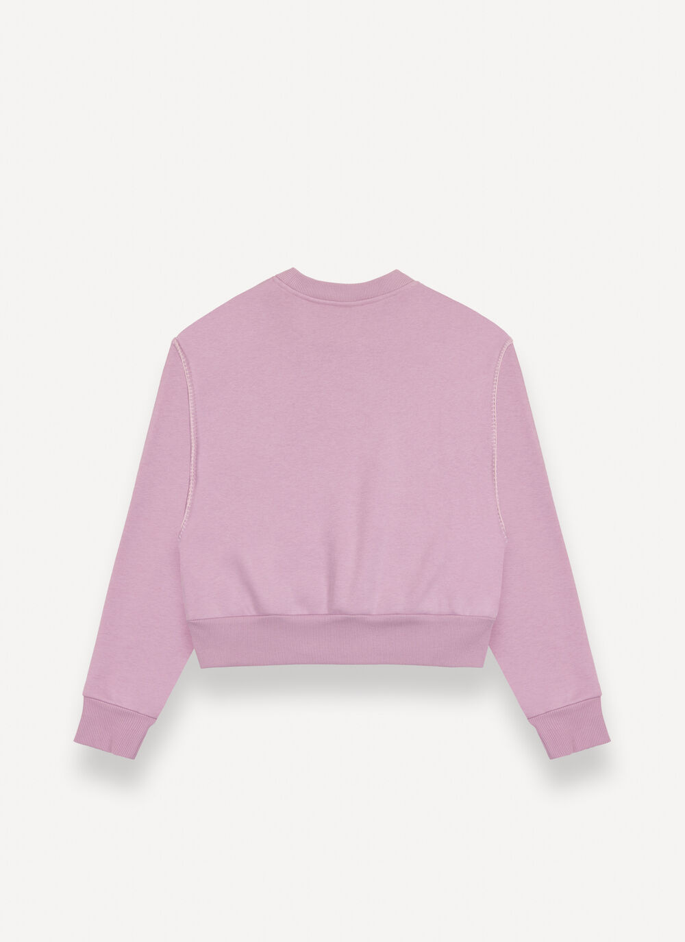 Cropped sweatshirt with embroidery image number 5