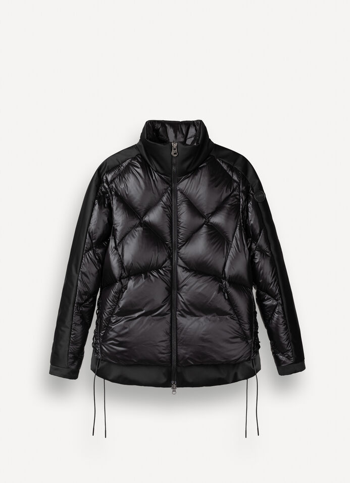 Down jacket with side lacing  image number 4