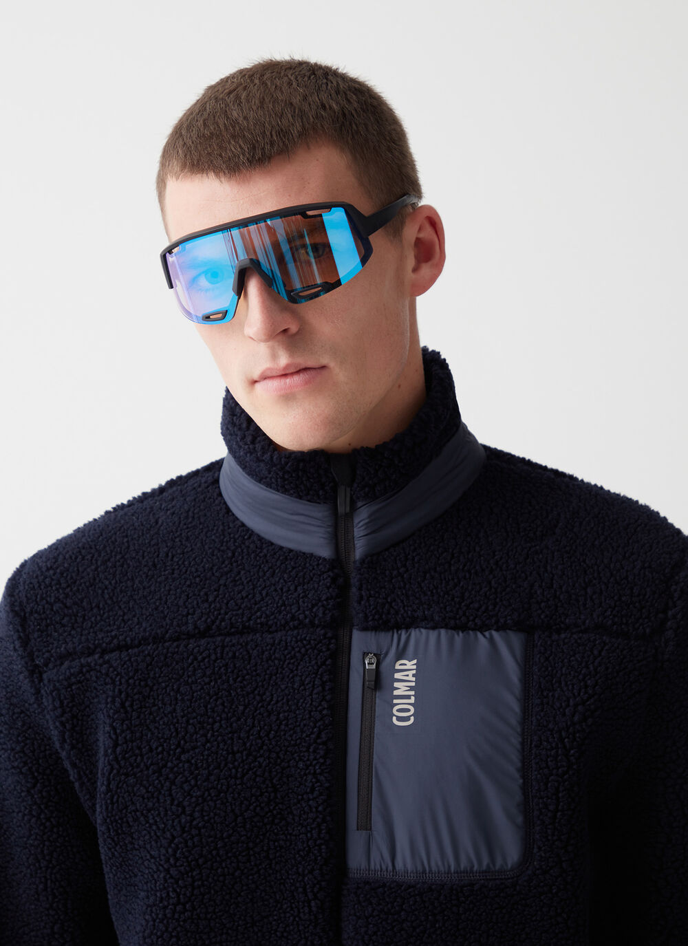 Strickjacke in Sherpa-Optik mit Rei&szlig;verschluss image number 1