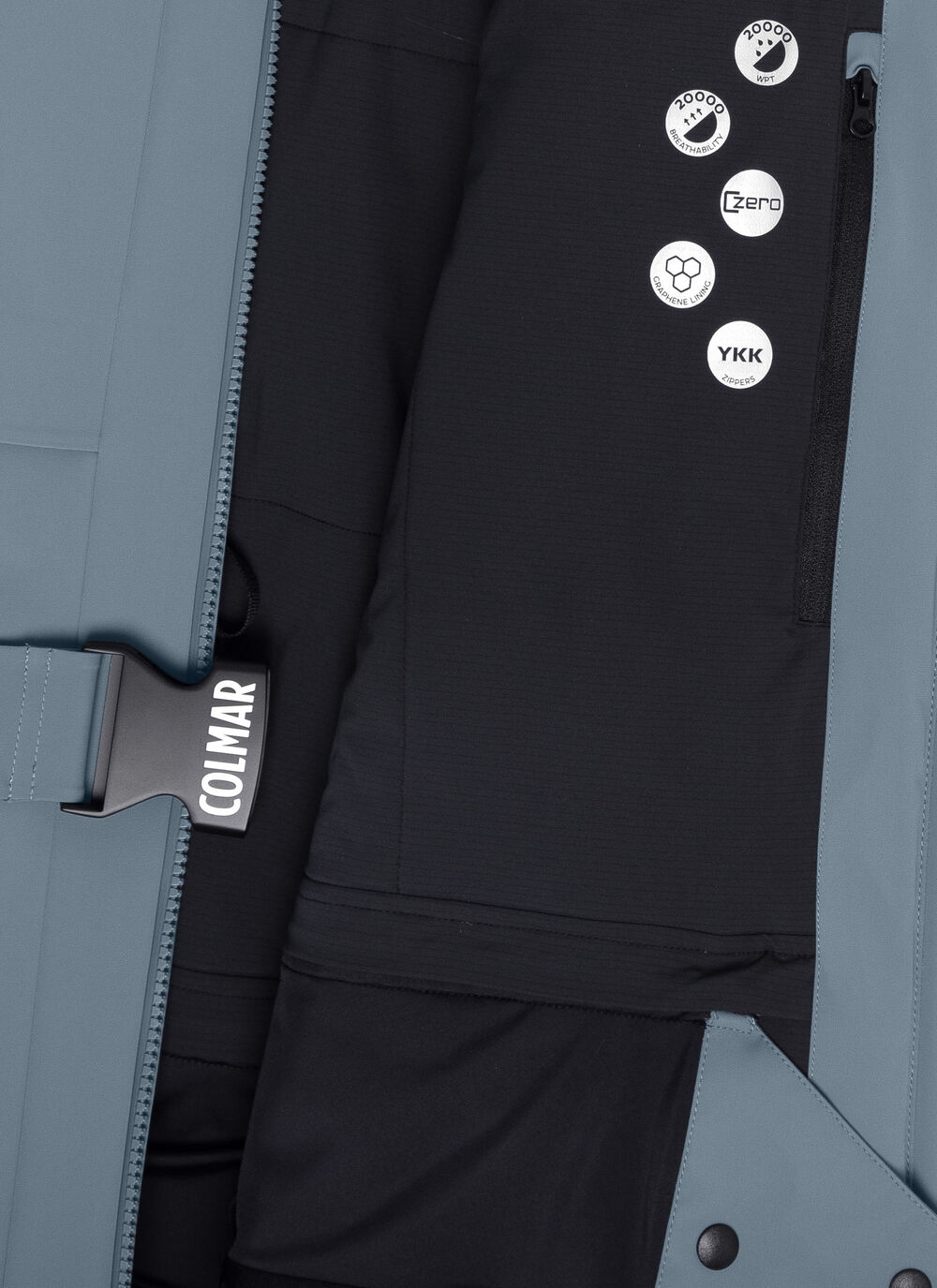 Shaped ski jacket with faux fur image number 6