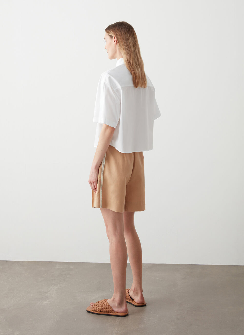 Chemise &agrave; manches courtes en coton image number 3