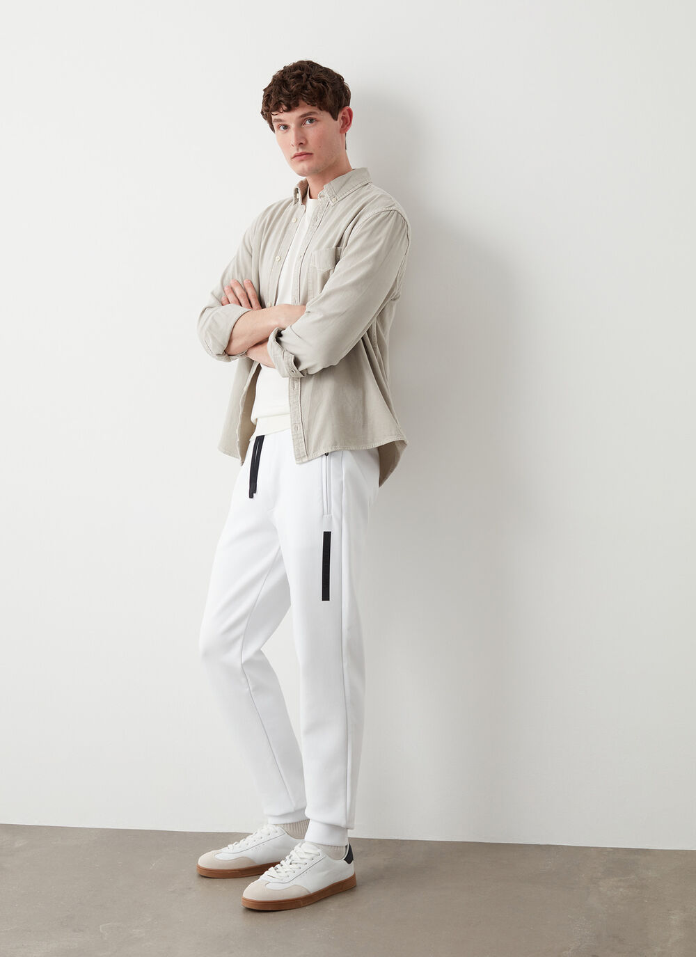 Jumpsuit trousers with zip image number 0