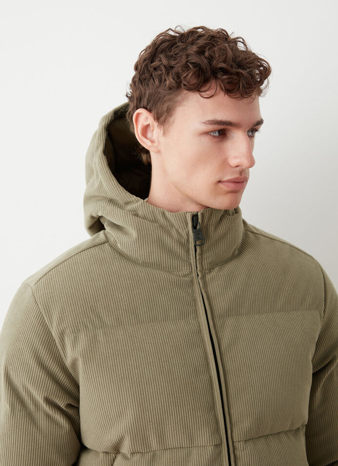 Waterproof corduroy down jacket image number 2
