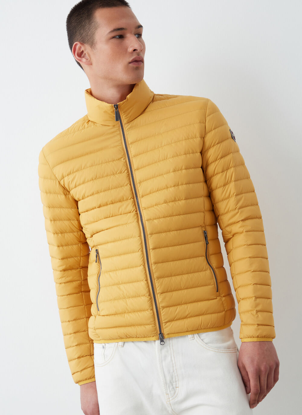Sporty down jacket with padded collar image number 1