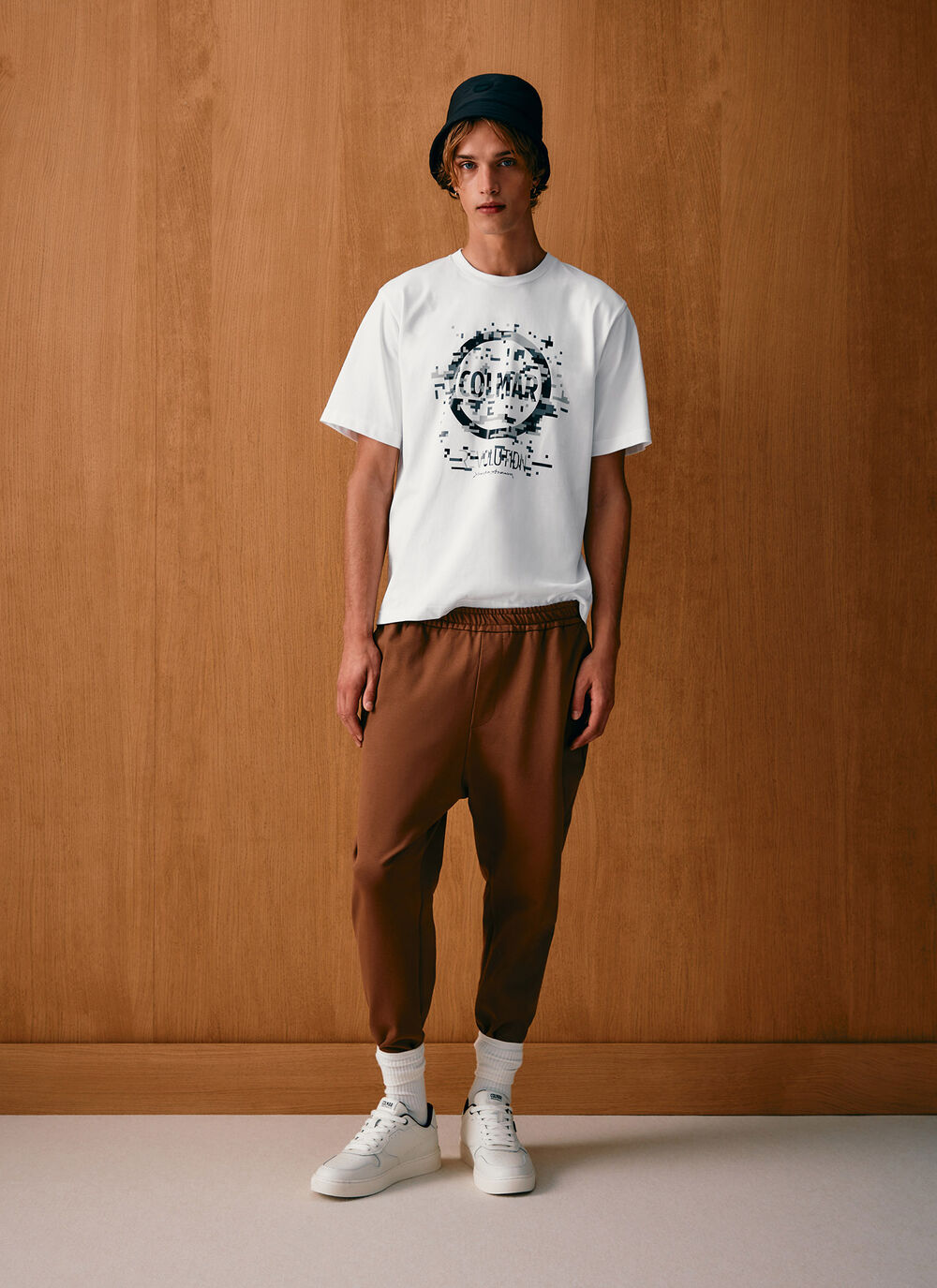 Pantaloni baggy in interlock stretch  image number 0