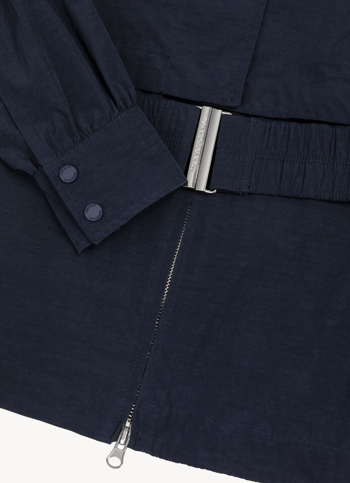 Glossy cotton-look fabric jacket image number 5