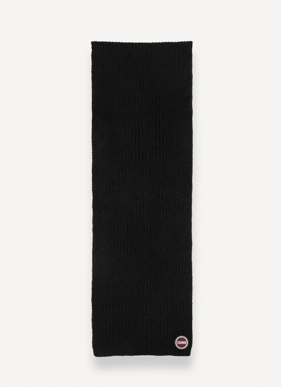 Unisex rib-knit scarf