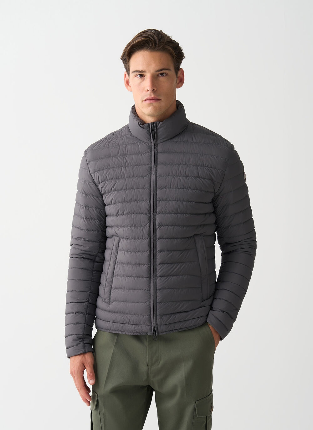 Light down jacket with padded collar  image number 1