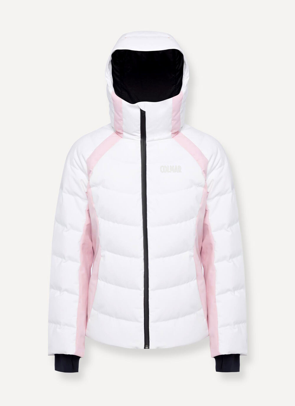 Shaping padded ski jacket