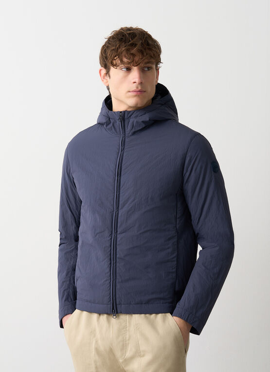 Piumino leggero crinkle