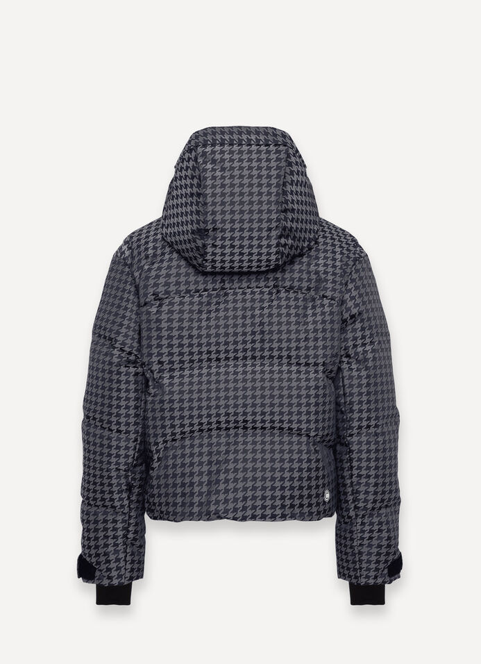Houndstooth padded ski jacket image number 5