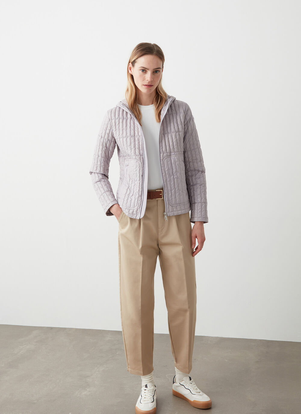 Shiny ultralight down jacket image number 0