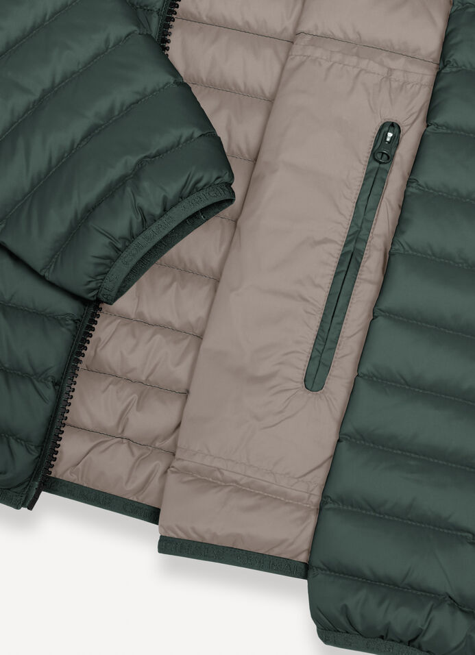 Herbstliche Daunenjacke mit gepolstertem Kragen image number 6