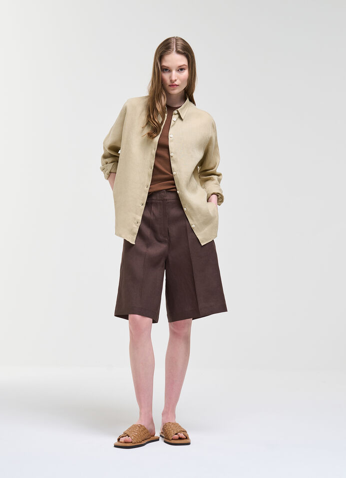 Linen Bermuda Shorts