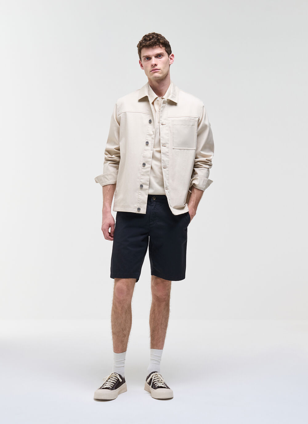 Cotton chino Bermuda shorts image number 0