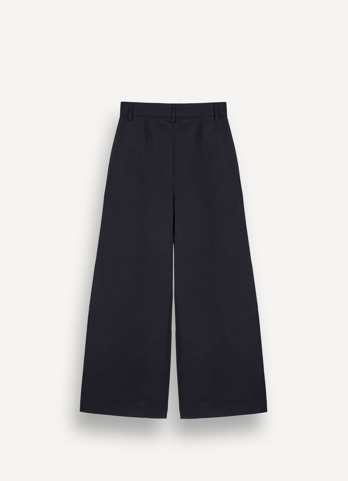 Easy care palazzo trousers with darts image number 5
