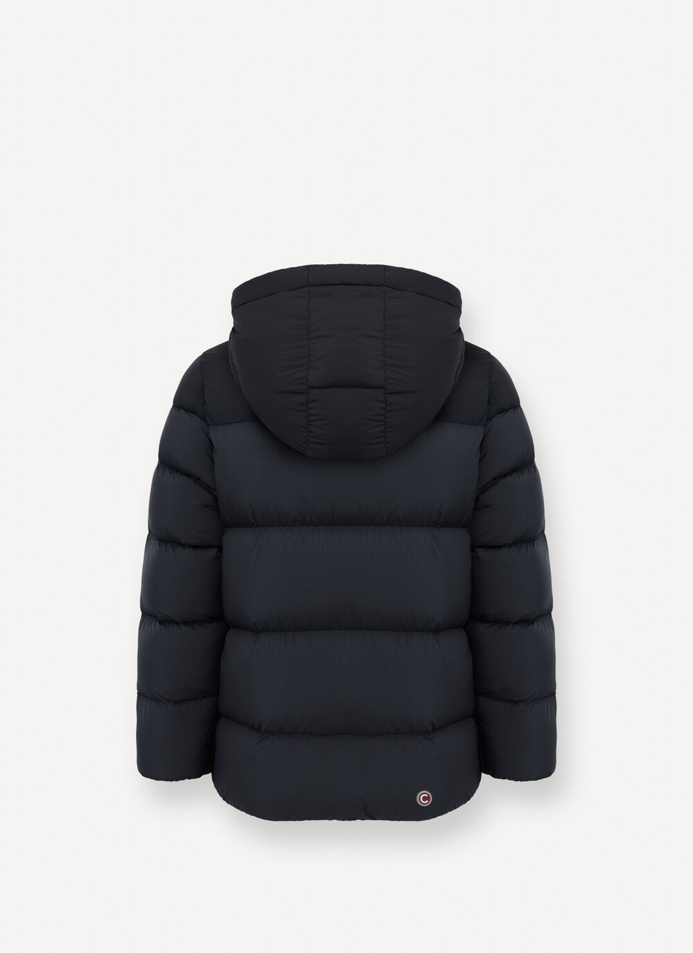 Puffy down jacket with hood