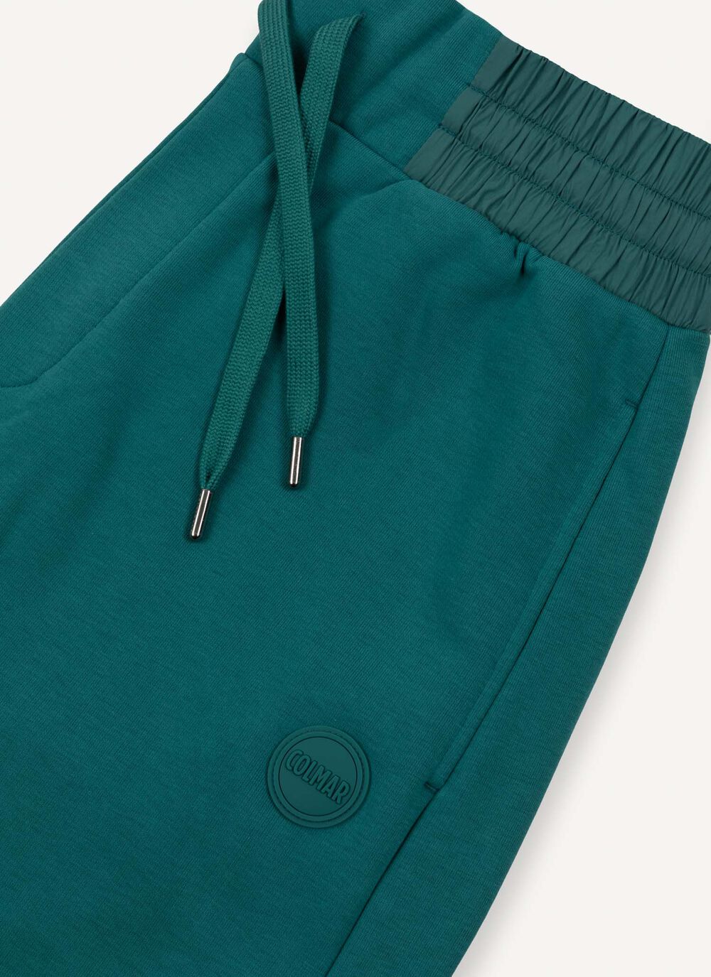 Fleece shorts with nylon details image number 6