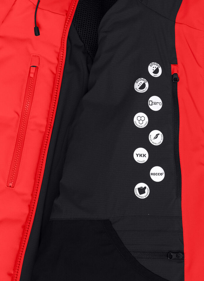 Frost padded ski jacket with seamless neck warmer image number 7