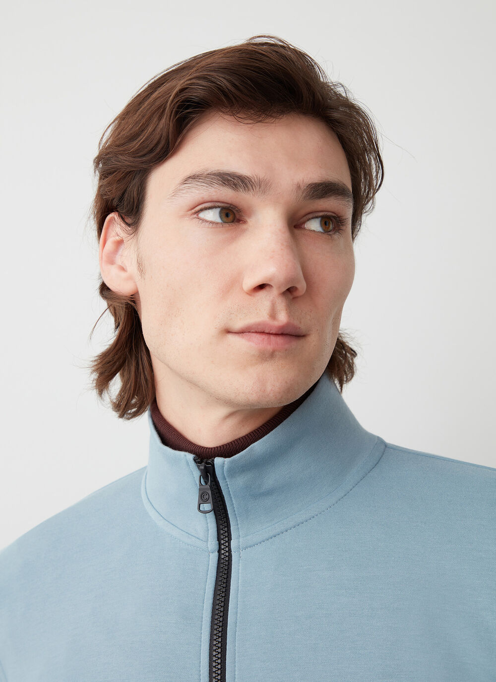 Stretch zip-up sweatshirt image number 1