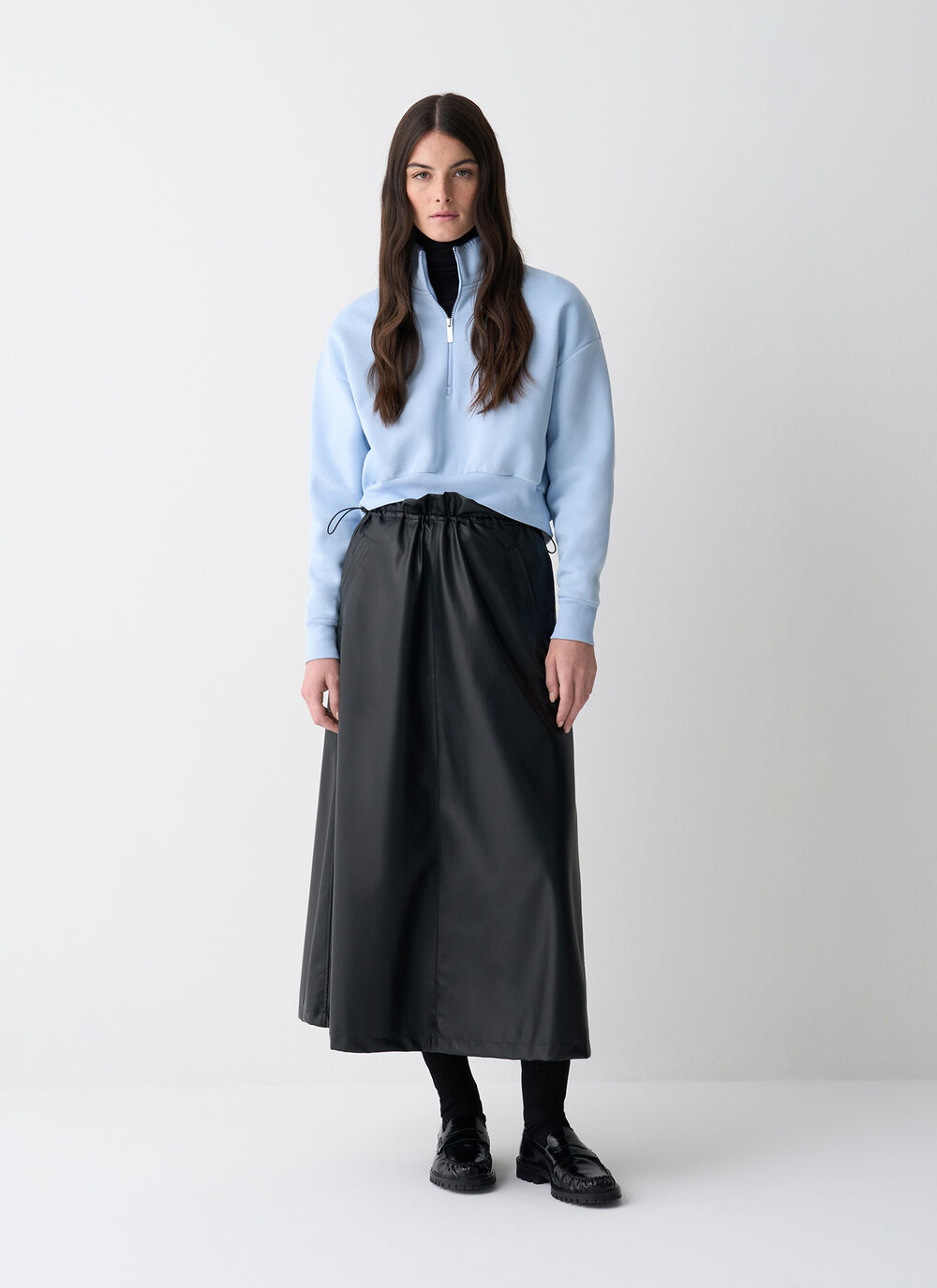 Half-zip sweatshirt with embroidery image number 0