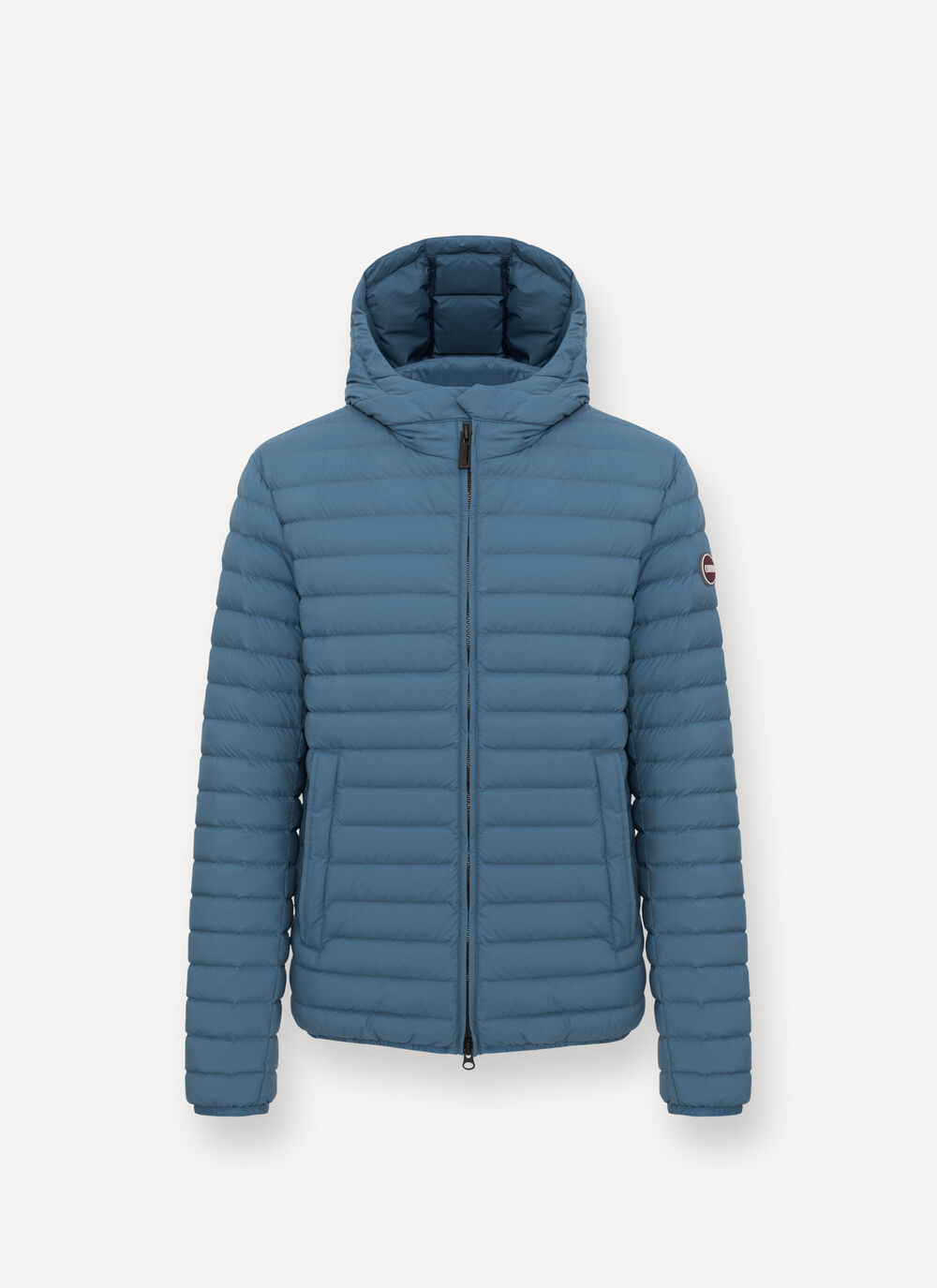 Light down jacket with hood