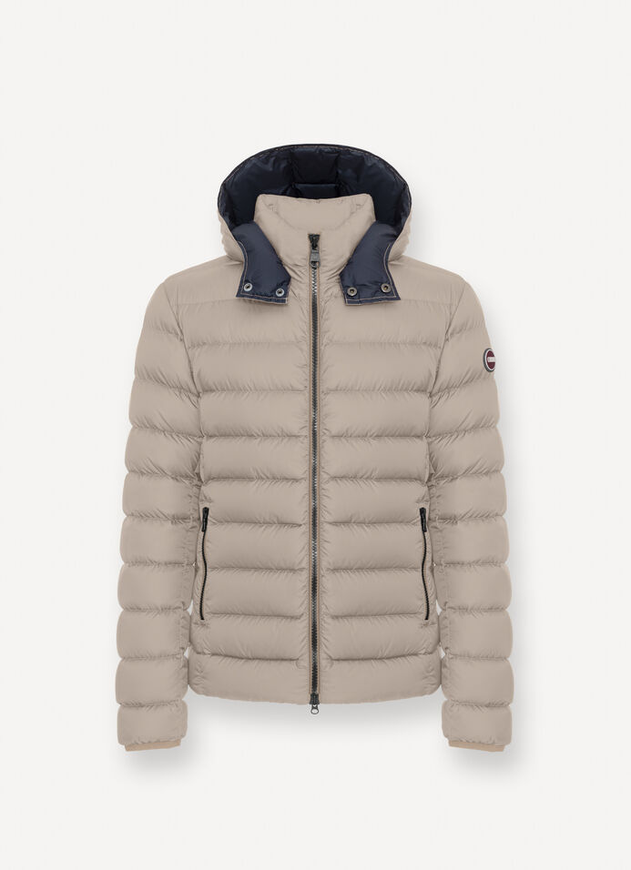 Sporty down jacket with detachable hood image number 4