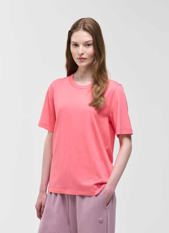 T-shirt girocollo in cotone