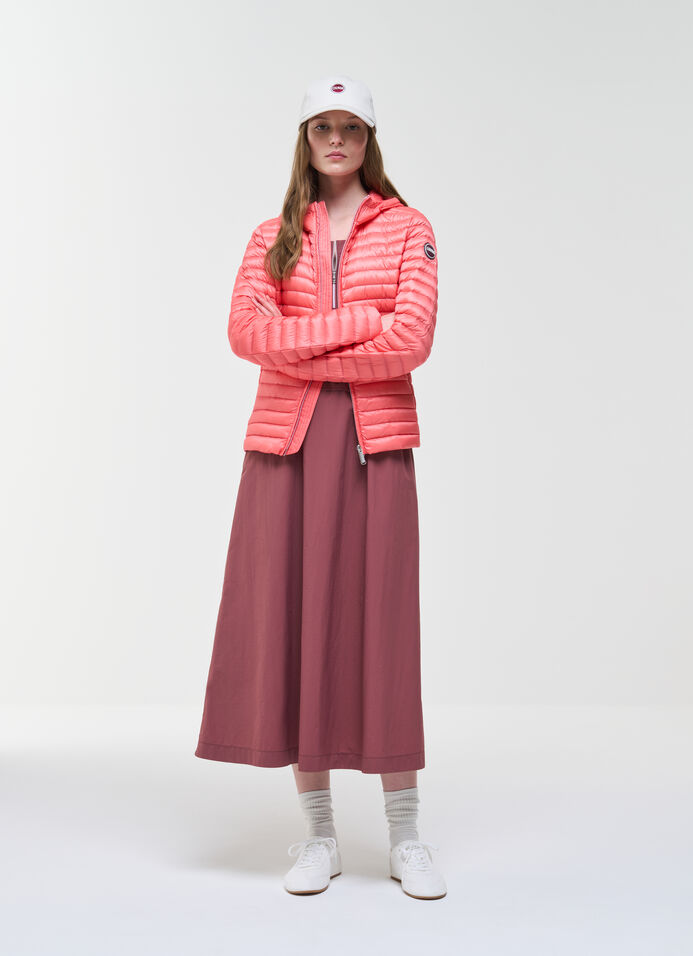 Light down jacket with hood