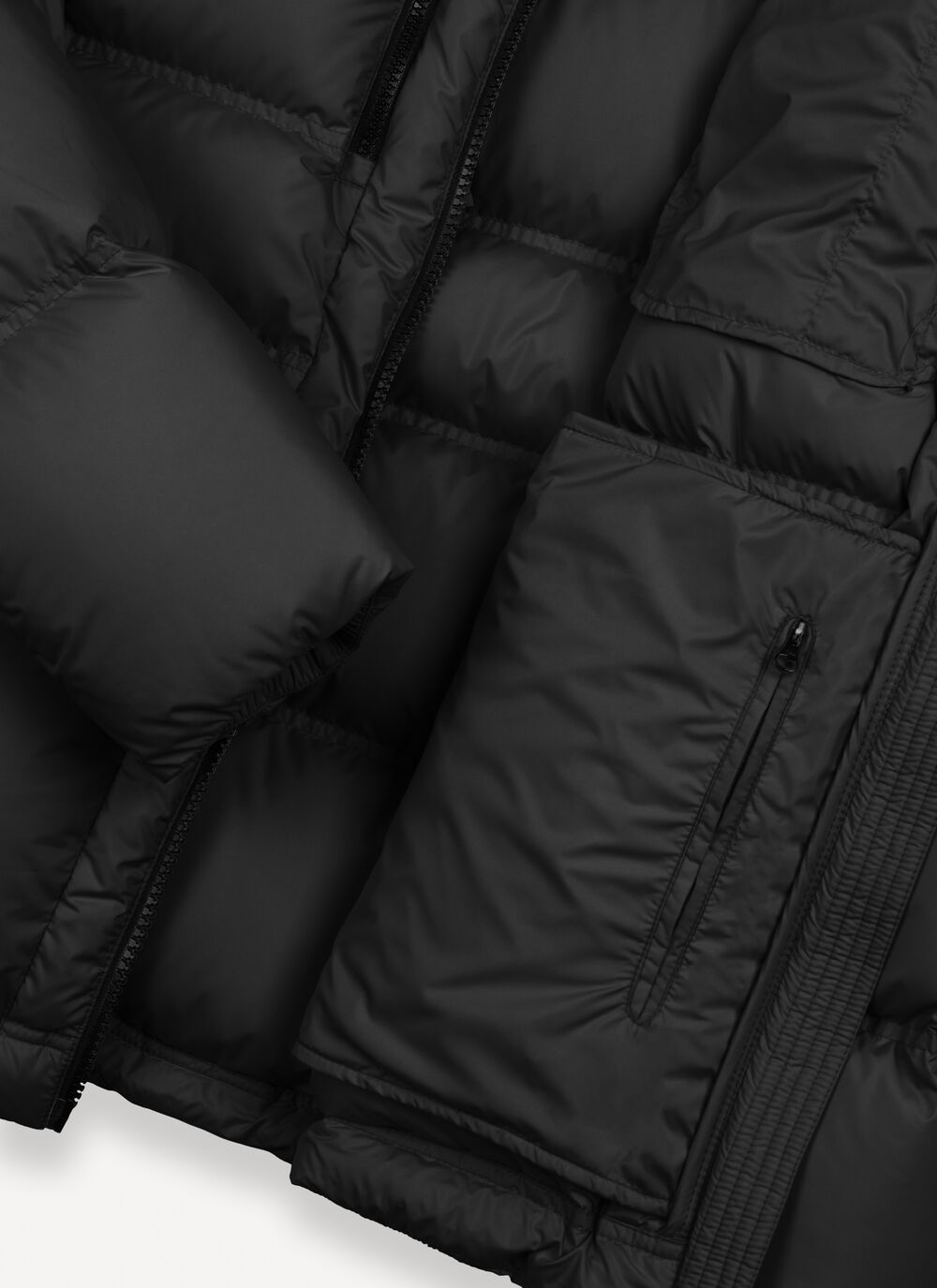 Puffy down jacket with hood image number 6