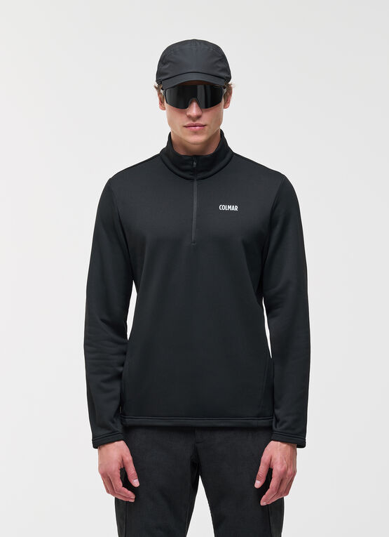 Half-zip stretch ski fleece