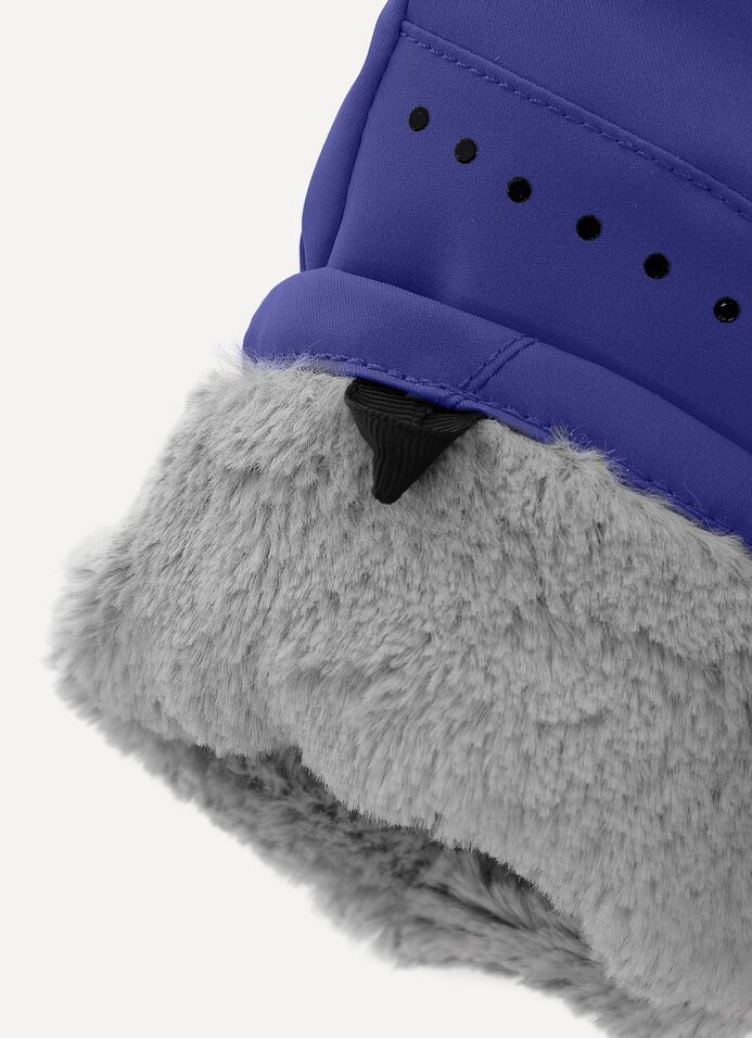 Fur lined ski gloves image number 1