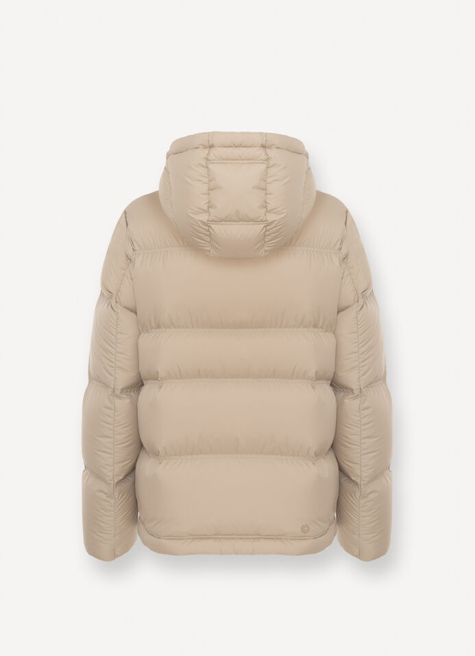 Puffy down jacket with hood image number 5