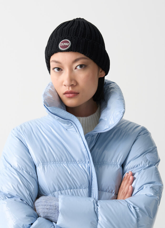 Unisex rib-knit hat with turn-up image number 0