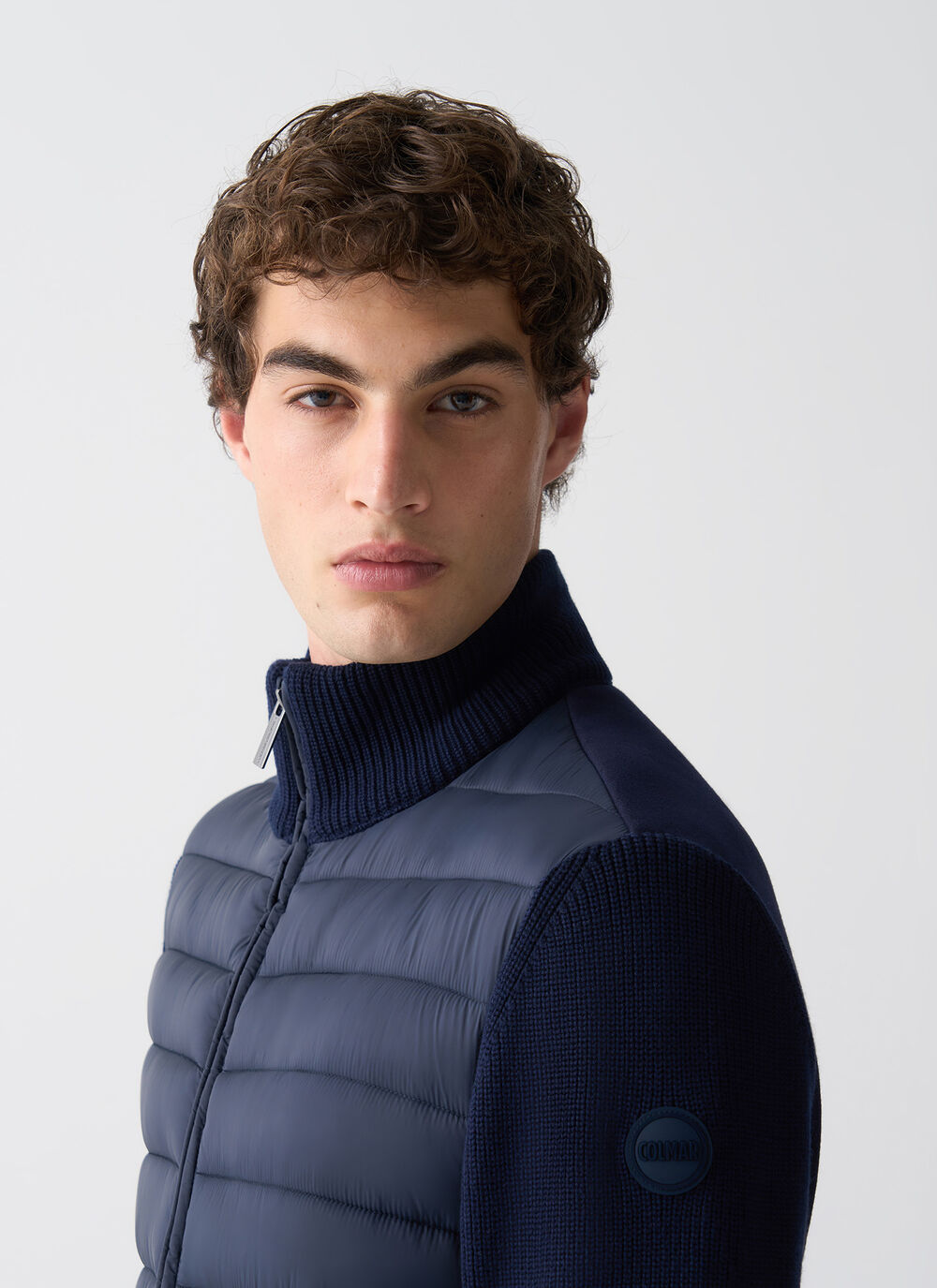 Jacket with knit sleeves image number 2