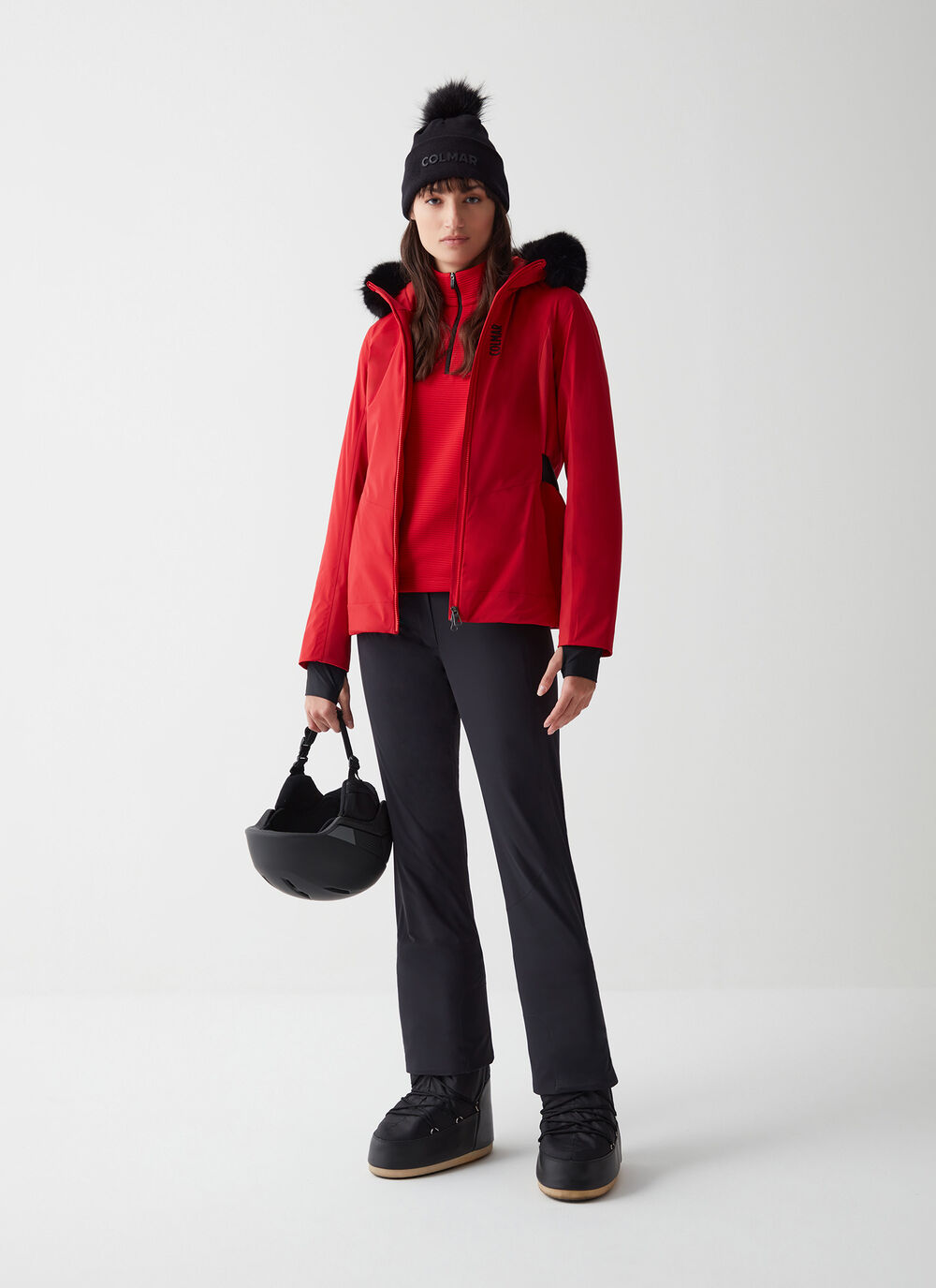 Ski parka with fur image number 0