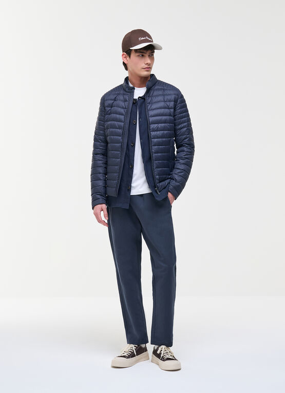 Veste motarde l&eacute;g&egrave;re garnie de duvet