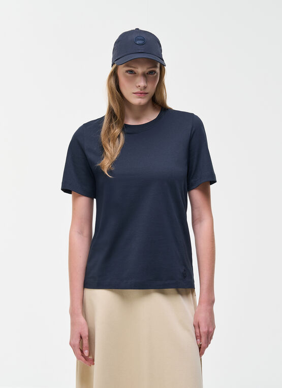 Cotton round-neck T-shirt