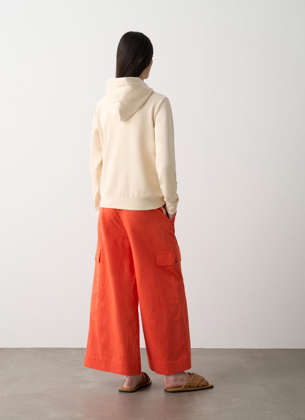 Felpa con zip e cappuccio image number 3