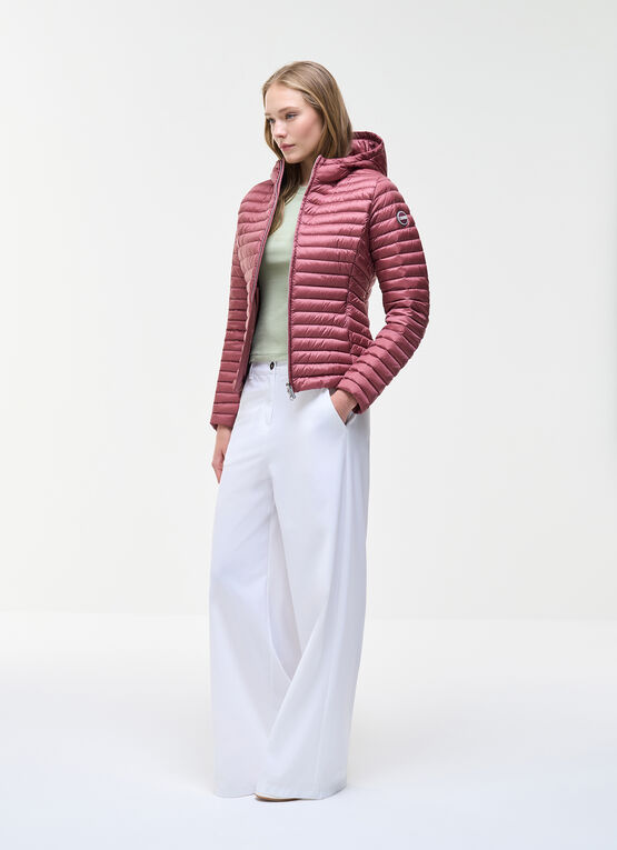 Light down jacket with hood