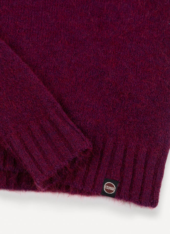Crew-neck mohair-blend pullover image number 5