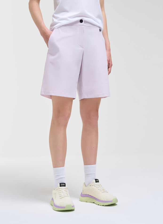 Bi-stretch fabric Bermuda shorts