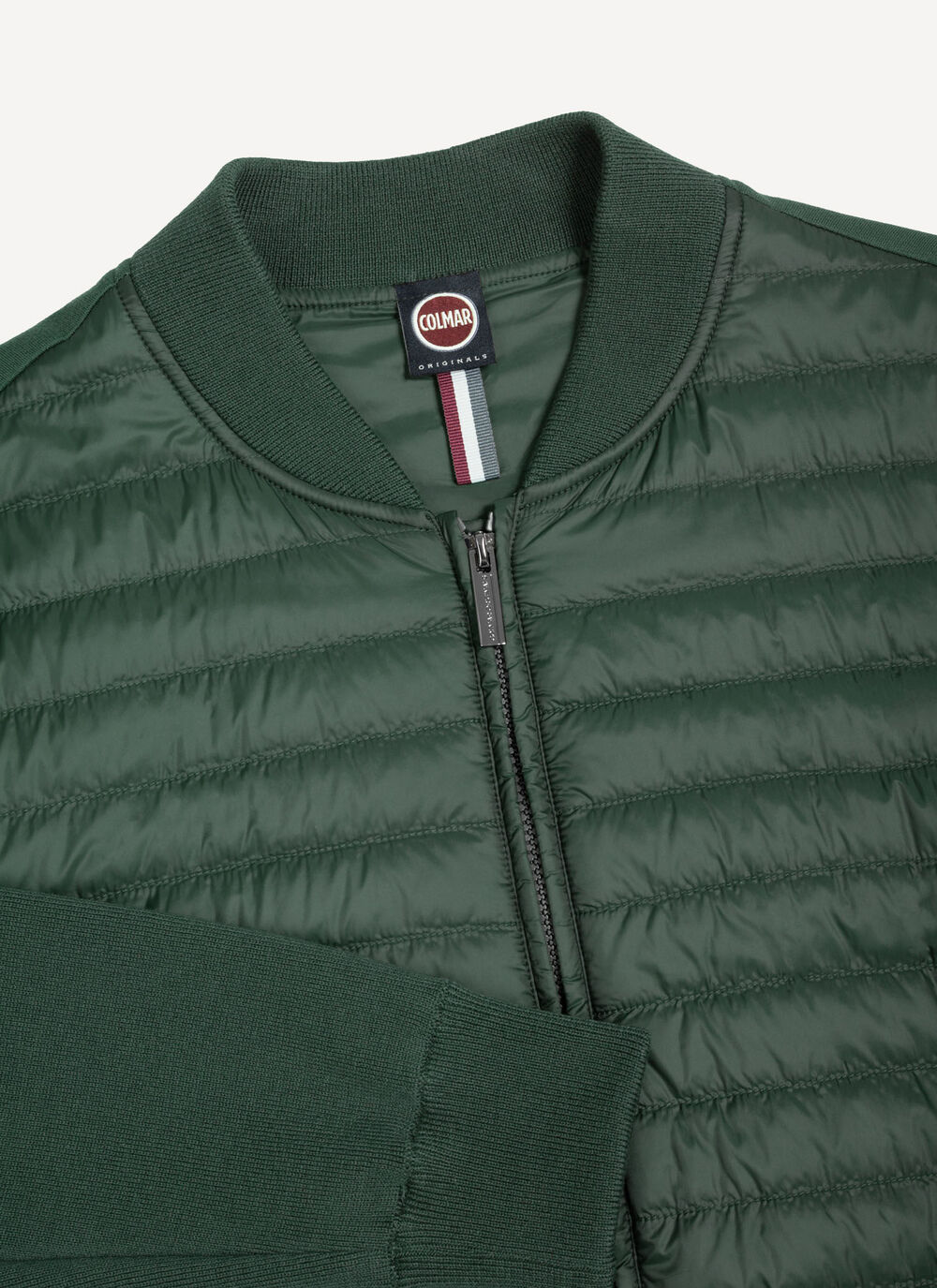 Hybrid padded bomber jacket image number 6