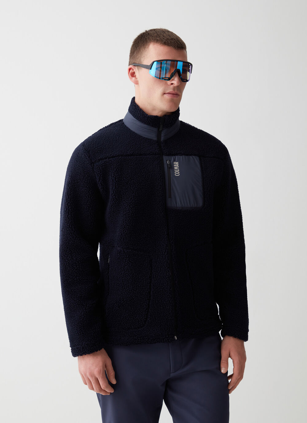 Strickjacke in Sherpa-Optik mit Rei&szlig;verschluss image number 2