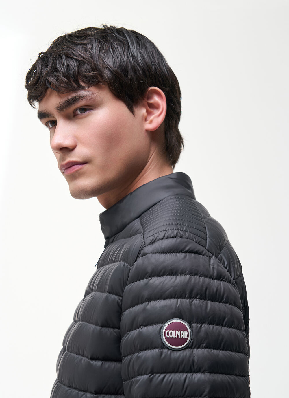 Lightweight down biker jacket image number 2