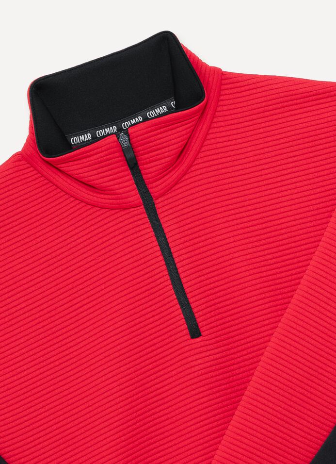 Half-zip jacquard ski fleece image number 5