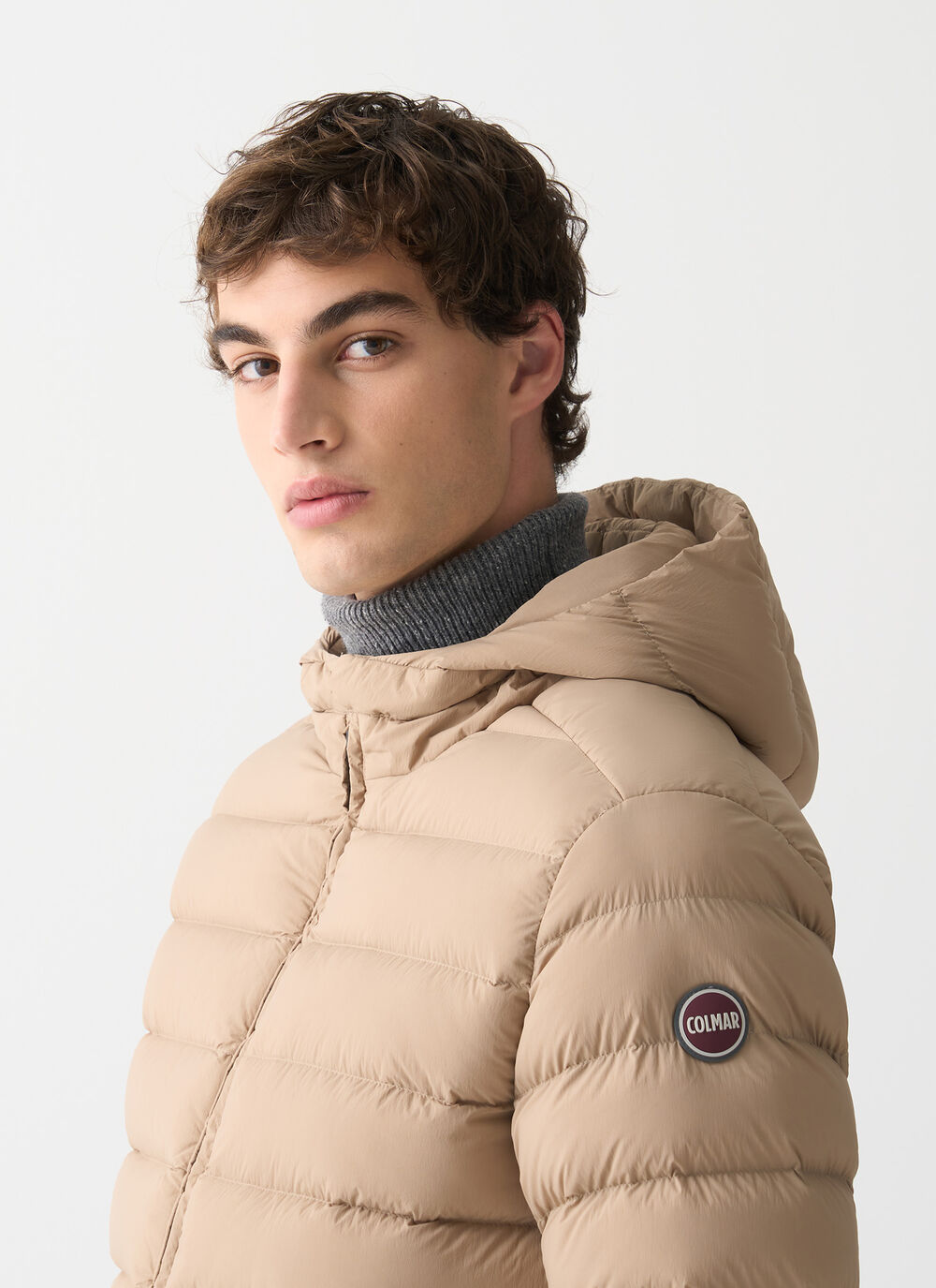 Down jacket with hood image number 2