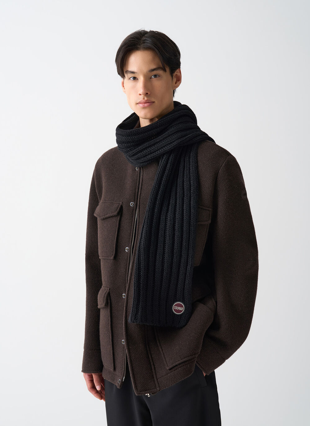 Langer gerippter Unisex-Schal image number 1