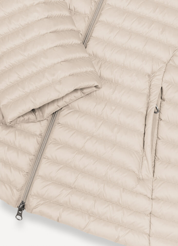 Quilted down-padded cape image number 6